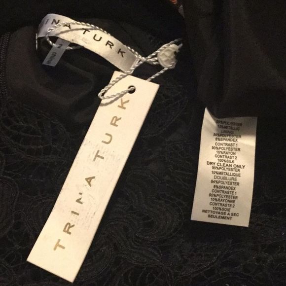 Trina Turk Priceless Crochet Lace Yoke Dre… - Picture 8 of 8